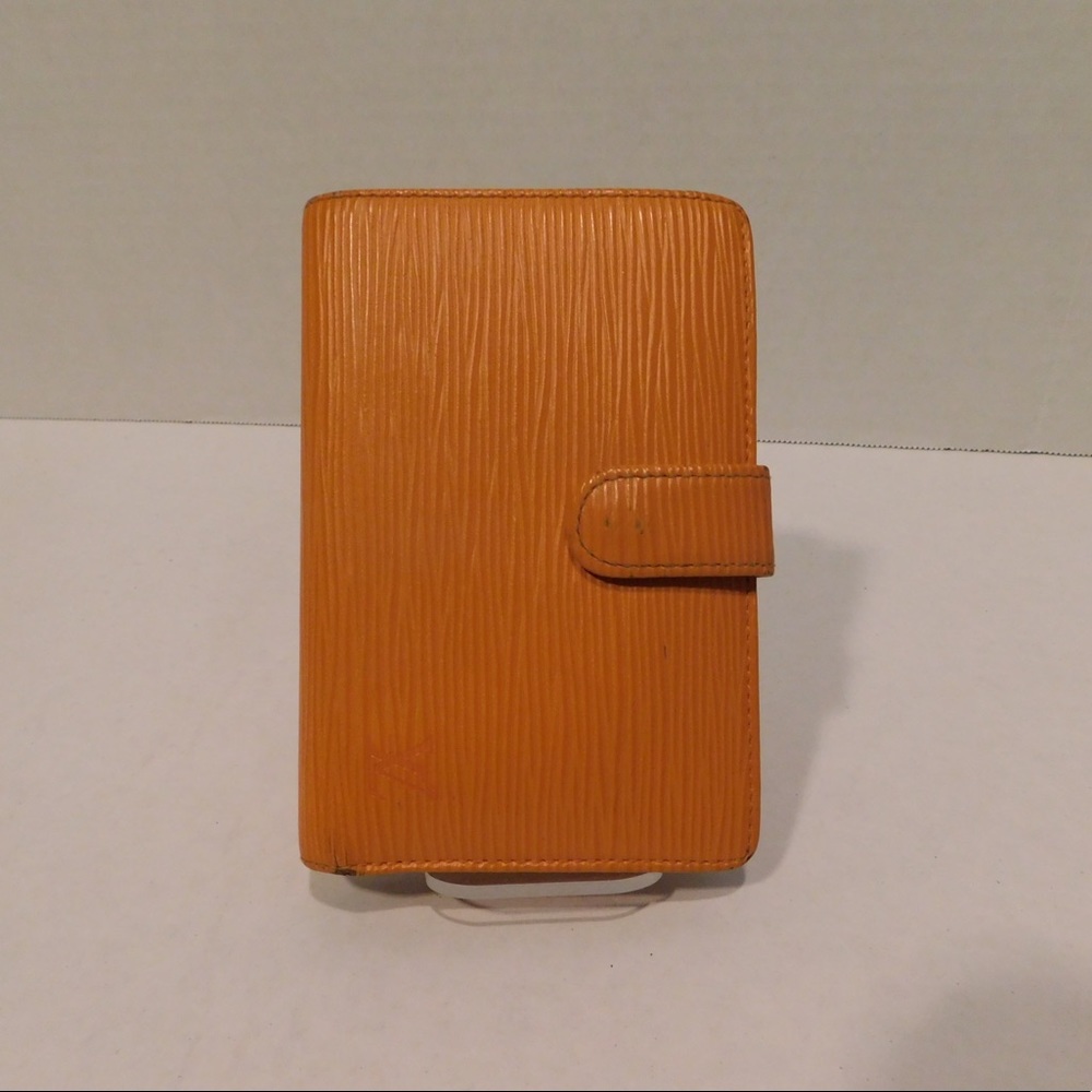 Louis Vuitton Orange Epi French Wallet